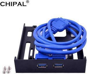 20Pin 2 Port USB 3.0 Hub USB3.0 Front Panel Cable Adapter Plastic Bracket for PC Desktop 3.5 Inch Floppy Disk Drive Bay