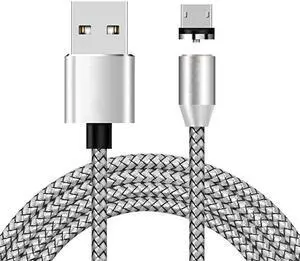 Braided LED Indicator  Sync Magnet Charger Cable 1M Magnetic Cable USB Type C Cable & Micro USB Cable for iphone