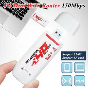 4G/3G LTE Car WIFI Router Hotspot 150Mbps Wireless USB Dongle Mobile Broadband Modem SIM Card Unlocked