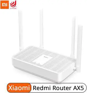 Redmi Router AX5 Wifi 6 Mesh Gigabit 2.4G 5G Dual-Band Wi-Fi Wireless Router Wifi Repeater 4 High Gain Antennas Wider