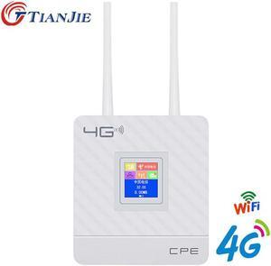 4G LTE CPE Wifi Router Broadband Unlock 4G 3G Mobile Hotspot WAN/LAN Port Dual External Antennas Gateway with Sim Card Slot