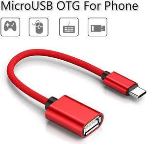 2 Type Type C to USB Adapter OTG Cable Micro USB OTG Converter Type-C Micro Charger  Cable For  Redmi  Phone