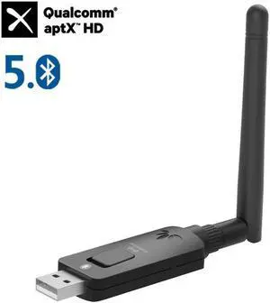 DG60 Long Range Bluetooth 5.0 USB Audio Adapter for PC Laptop M ac PS 4,  Sound Wireless Audio Dongle