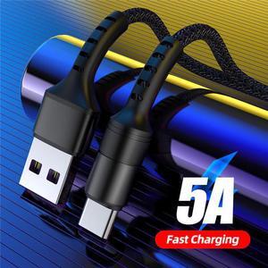 5A USB Type C Charging Cable Supercharge USB-C Charge Cable for  Mate 20 P30 P20 Pro Fast Charging Phone  USBC Cord