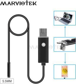 5.5mm Endoscope USB Endoscope Camera HD 2m/10m Android OTG Flexible Snake Pipe Inspection 2 in 1 Android Phone Borescope Camera