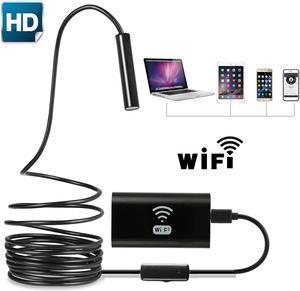 8mm HD wifi endocope camera Android mobile phone Waterproof Borescope Inspection Camera 6 Led Lights with sucker