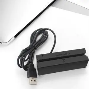 Magnetic Card Reader MSR100 Stripe RS232 USB 3 Track Strip For Swipe Bar Code Reader