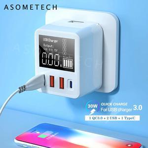 30/40W Quick Charge QC3.0 USB Charger Wall Travel Mobile Phone Adapter Fast Charger USB Charger For iPhone