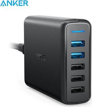 Quick Charge 3.0 63W 5-Port US/UK/EU USB Wall Charger, PowerIQ PowerPort Speed 5 for iPhone iPad, LG, Nexus, HTC and More