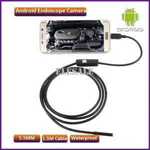 5.5mm 1.5M Waterproof Endoscope Camera 6LED OTG USB Android Borescope Inspection Camera APP Control Support Windows PC