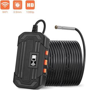 3.9mm Wifi Smartphone Endoscope Camera 8mm Industrial Endoscope Screen Boroscope 1080P Flexible Camera Sewer Inspection Camera