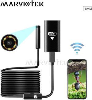 WIFI Endoscope Camera HD Waterproof Soft Cable Inspection Camera 8mm 720P USB Endoscope Borescope IOS Endoscope For Iphone