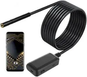 5.5MM 5.0MP 1920P Wireless Inspection Camera IP67 Wifi Endoscope  with 6 LED For Android and IOS Smartphone 3in1 usb otoscope