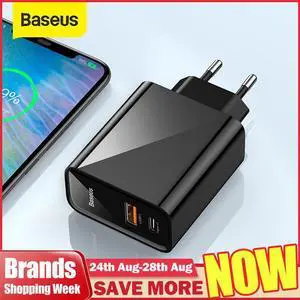 Dual USB Fast Charger 30W Support Quick Charge 4.0 3.0 Phone Charger Portable USB C PD Charger QC 4.0 3.0 ForXiaomi