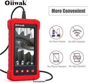 IP68 Waterproof Semi-Rigid Camera with 4.3 Inch Digital Screen 3.9MM Inspection Borescope for Automotive Engine Repair