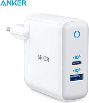 USB C Charger,  60W PIQ 3.0 & GaN Tech Dual Port Charger, PowerPort Atom III (2 Ports) Travel Charger with a 45W USB C Port