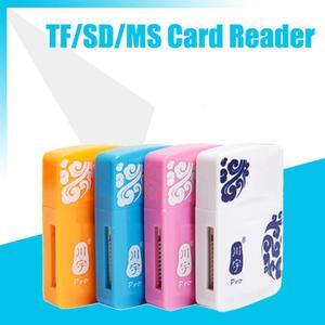 C285 USB 2.0 Card Reader Micro SDXC SDHC TF Memory Card Reader Mini Adapter For Micro SD/ MS/ MMC Pro Duo/ MicroSD