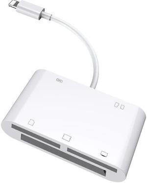 In 1 SD TF SDHC CF XD M2 Memory Card Reader for IPhone X XS MAX XR CF Card Writer for IPhone 11 PRO 12 6 7 8 Plus for IPAD
