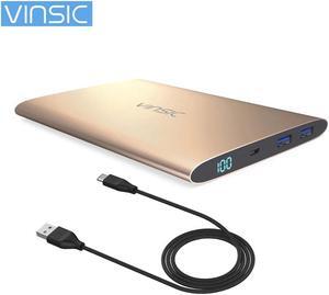 15000MAH Dual USB Compact Size Slim Ultra Thin Power Bank Battery Charger Power Supply for Smartphones