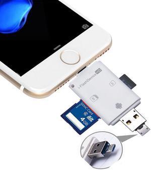 Flash Drive SD TF Card Reader For iPhone pro 11 X XS XR 7 6s 6 Plus 5s for iPad 4 Air Mini 2 3
