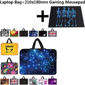 210x180mm Gaming Mouse Pad With Laptop Bag 14 10 12 13 15 17 116 133 156 Funda Portatil Computer Bag Prints Briefcase Handbag