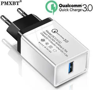 18W USB Charger Quick Charge 3.0 EU Plug Mobile Phone Travel Wall Fast Charger Power Adapter For iPhone 11