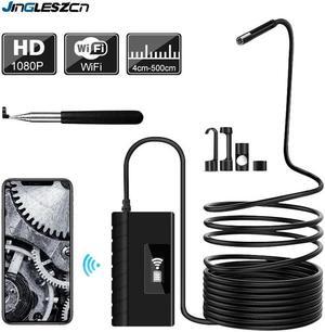 5.5mm Telescoping Wifi Endoscope Camera 1080P HD Semi-Rigid Snake Camera USB Endoscope Borescope IOS Endoscope For Iphone Tablet