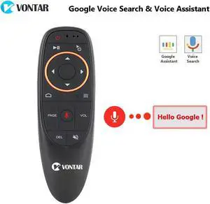 G10 Voice Remote Control 2.4G Wireless Air Mouse Remote Controller with Mic Gyroscope for Android TV Box/X96 mini/T9/H96 Max/TX6