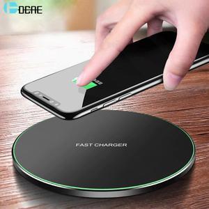 Qi Wireless Charger For iPhone 11 Pro 8 X XR XS Max QC 3.0 10W Fast Wireless Charging for  S10 S9 S8 USB Charger Pad