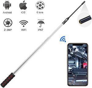 Endoscope Camera 2MP Wifi Borescope 1080P Inspection Camera Wireless Telescopic for Ceiling Warehouse Pipe Inspection