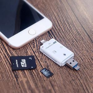 for iphone OTG card reader Multi-function otg TF card camera SD card Reader