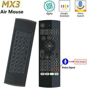 voice Air Mouse T3 Google IR Smart voice Remote Control 2.4G RF Wireless Keyboard For Android  Linux Mac OS Gyro remote