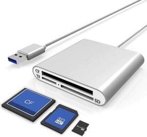 Micro USB 3.0 OTG 3-slot High Speed CF SD Micro SD TF Card Reader For PC Android Phone