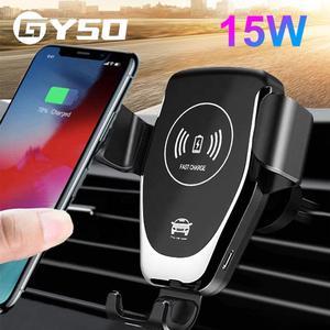 15W Fast Qi Wireless Car Charger Mount Quick Charge Phone Car Holder Charger For iPhone 11 Pro XS MAX XR wireless chargers