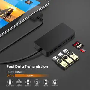3.0 HUB card reader 4K /DP/VGA 3.5 audio Gigabit Ethernet adapter SD/TF DocKing Station for Surface Pro 4/5/6
