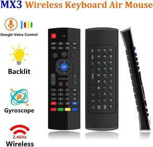 Air Mouse Wireless Keyboard Backlit Voice Remote Control 2.4G Wireless Keyboard Google Vcice Control LR Learning H96 X96