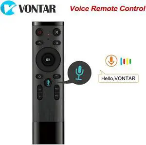 Voice Remote Control Fly Air Mouse 2.4GHz Wireless Google Microphone Remote Control with Gyro for Android TV Box T9/X96 mini