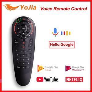 Voice Air Mouse IR Learning G10 Remote Control Gyro Sensing 2.4G Wireless Mini Keyboard for Android 10 TV Box Android 9.0