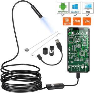 1080P Full HD Mini Android Camera Endoscope IP67 1920*1080  2m 5m Micro USB Inspection Video Camera Snake Borescope Tube