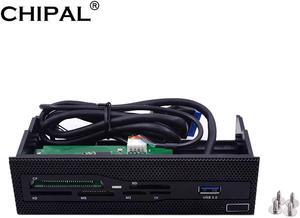 Multifunctional All in One Front Panel USB 3.0 MS M2 CF XD TF SD Card Reader 5.25" Media Dashboard for PC Desktop CD-ROM