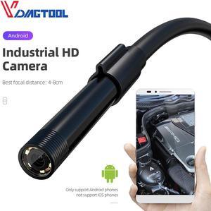 Endoscope Camera 5.5mm 7mm 8mm IP67 Waterproof 6 LED Borescope Car Inspection Camera For Android Loptop