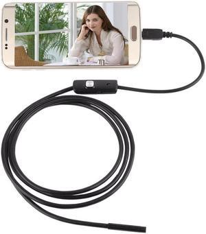 6 LED 7mm Lens Cable 1 1.5 2 3.5 5M Waterproof Mini USB Inspection Borescope Camera For Android Endoscope 640*480 Phone