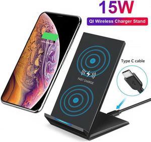 15W Fast Wireless Charger Stand Qi Charging Dock + Cable For  9  P30 Pro Mate 20 Pro Mate 30 Pro