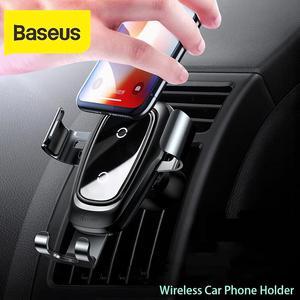 car phone holder 10w qi wireless charger for iPhone X  S10 S9 S8 phone holder car phone power charger in air vent