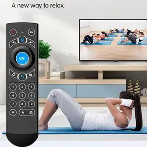 PK G21 Pro Backlit Gyro Wireless Air Mouse 2.4G Smart Voice Remote Control IR Learning For Android TV Box X96 Mini H96 MAX