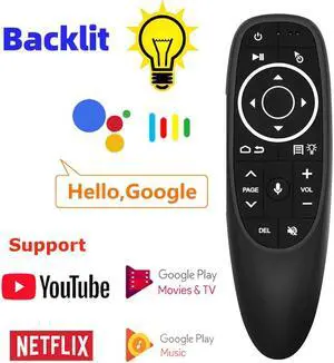 G10 Voice Control Air Mouse 2.4GHz Wireless Google Microphone Remote Control IR Learning 6-axis Gyroscope for Android TV Box PC