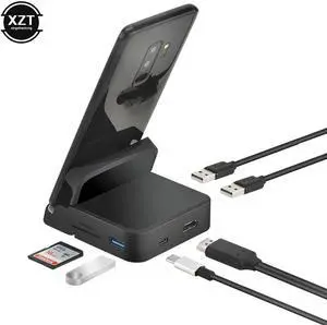 8 In 1 Type C HUB Docking Station Phone Stand Dex Pad Station USB C To HDMI Dock Power Charger Kit For MacBook For