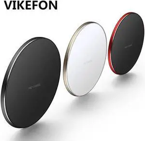 Metal Wireless Charger for iPhone 11 Xs Max X 8 Plus 10W/7.5W/5W QC3.0 USB Phone Fast Charger Pad for