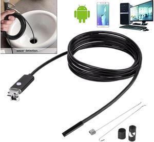 5.5mm 7/8mm 1M 2M 5M 10M USB Cable Waterproof 6LED Android Endoscope 1/9 CMOS Mini USB Endoscope Inspection Camera Borescope