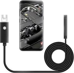 1-10M 8mm USB Endoscope 2 in 1 IP67 Waterproof Borescope Inspection Camera 1080P 2Mp with 6 LED USB Adapter for Android Phone